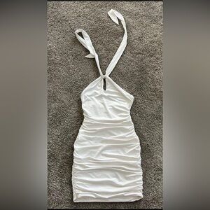 White bodycon princess Polly dress